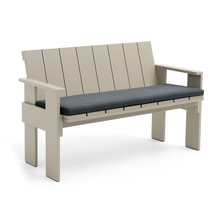 Banc Crate Dining Bench en pin laqué, London fog HAY