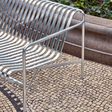 Banc Palissade Dining avec accoudoirs - hot galvanized - HAY