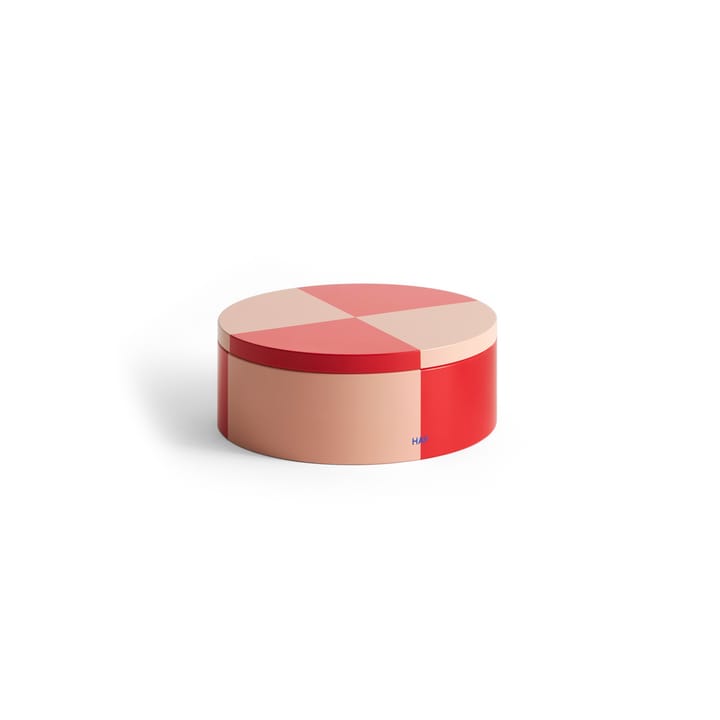 Bocal Tin Container - Round red-soft pink - HAY