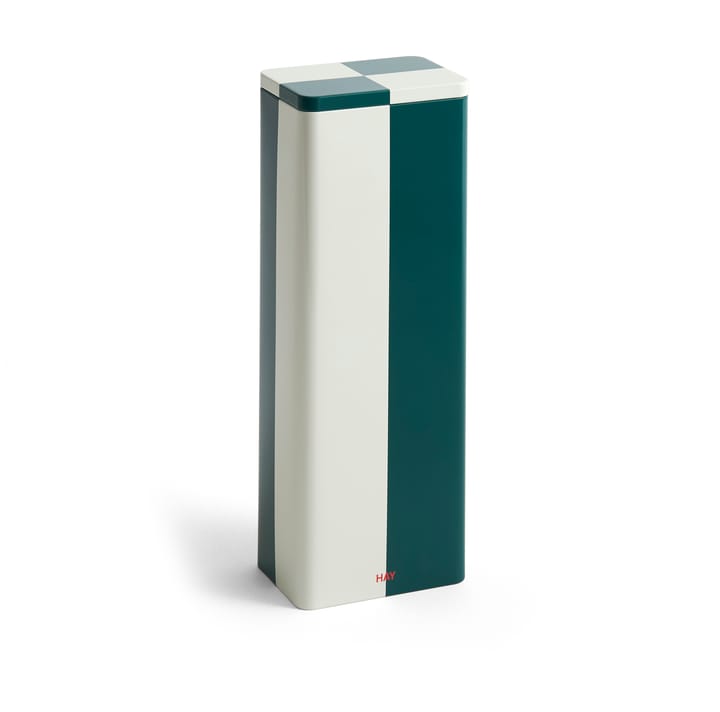 Bocal Tin Container - Slim green-off white - HAY