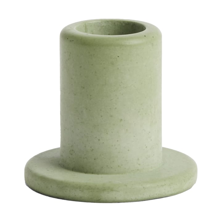 Bougeoir Tube béton 5,5 cm - Dusty green - HAY