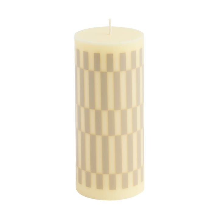 Bougie bloc Column Candle small 15 cm - Cream-sand - HAY