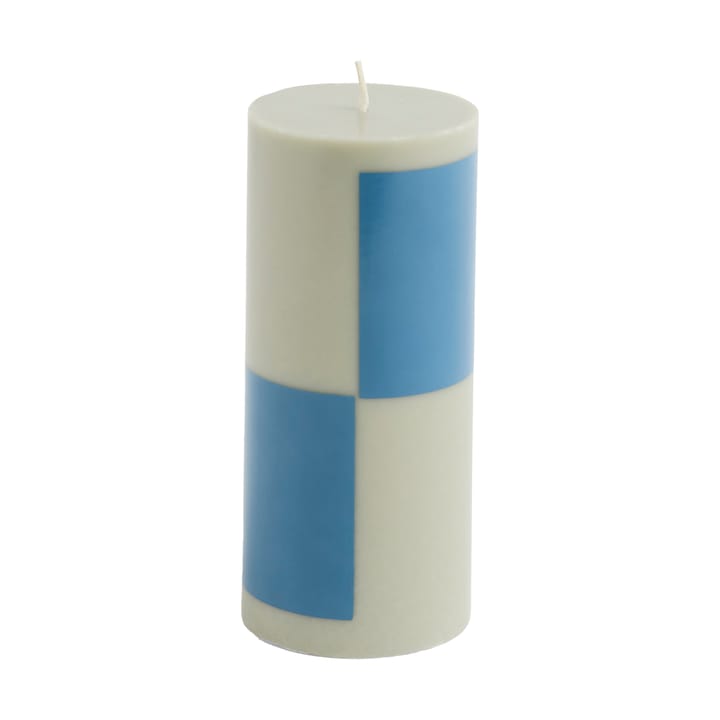 Bougie bloc Column Candle small 15 cm - Grey-blue - HAY