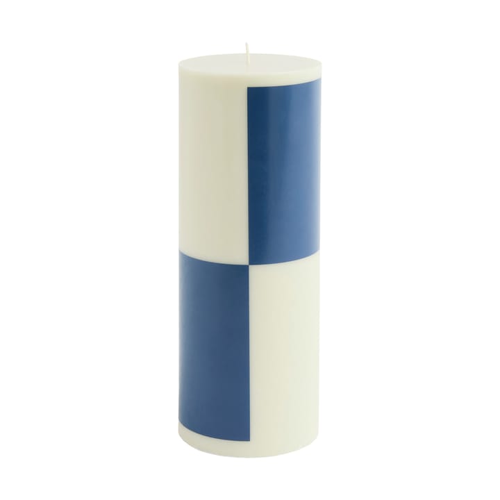 Bougie Column Candle large 25 cm - Milky green-dark blue - HAY