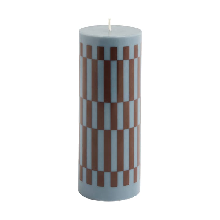 Bougie Column Candle medium 20 cm - Anthrachite-bordeaux - HAY