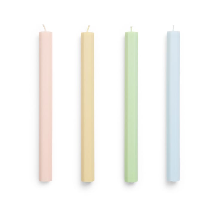 Bougies Hexagon Candle, lot de 4, Fresh HAY