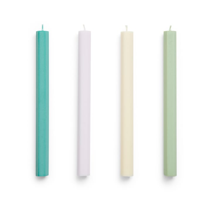 Bougies Hexagon Candle, lot de 4 - Pastel - HAY