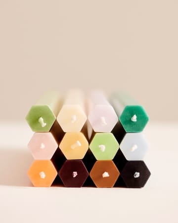 Bougies Hexagon Candle, lot de 4 - Pastel - HAY