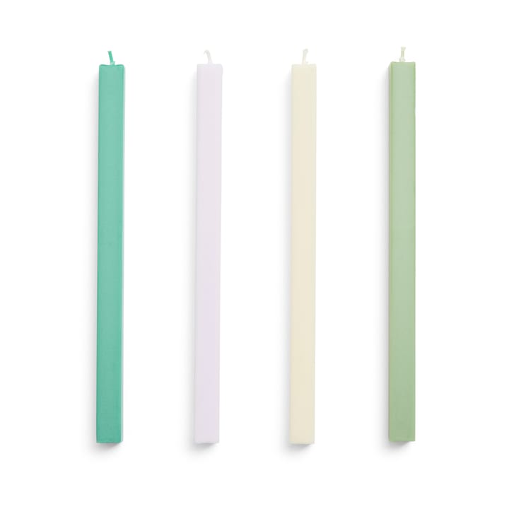 Bougies Square Candle, lot de 4 - Pastel - HAY