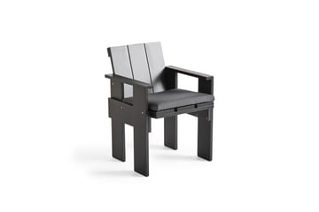 Chaise Crate Dining Chair, pin laqué - Black - HAY