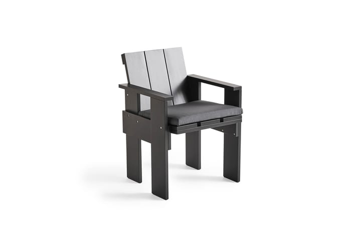 Chaise Crate Dining Chair, pin laqué, Black HAY