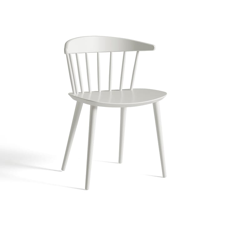 Chaise J104 - White lacquered beech - HAY