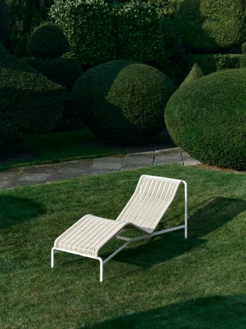 Chaise longue Palissade Cord - Cream white - HAY