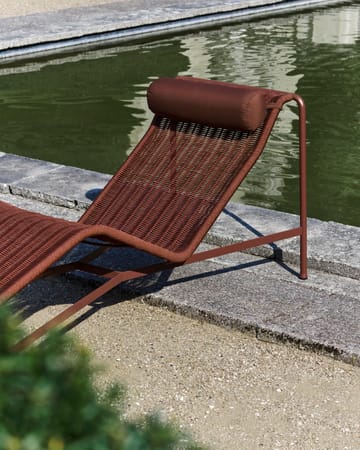 Chaise longue Palissade Cord - Iron red - HAY