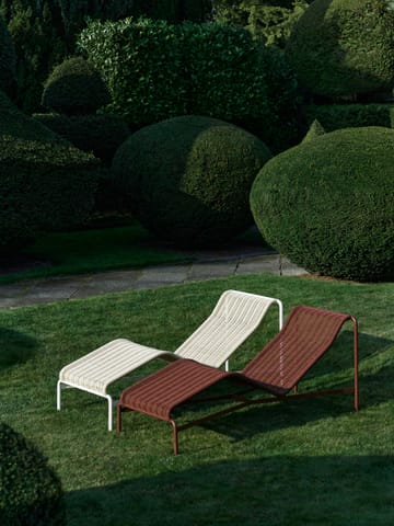 Chaise longue Palissade Cord - Iron red - HAY