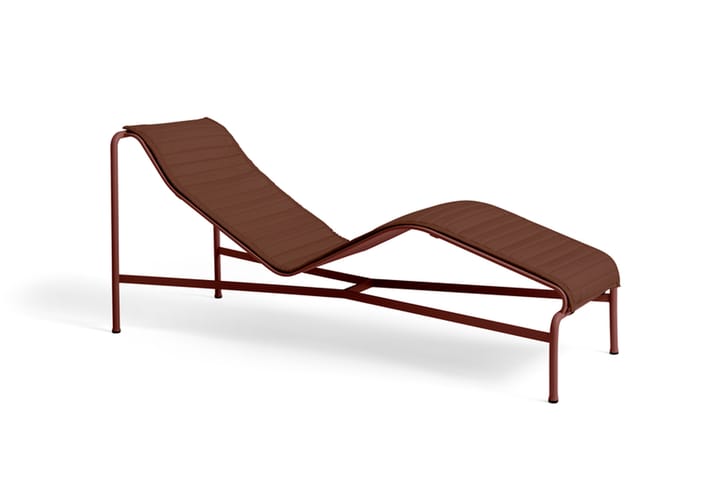 Chaise longue Palissade, Iron red HAY