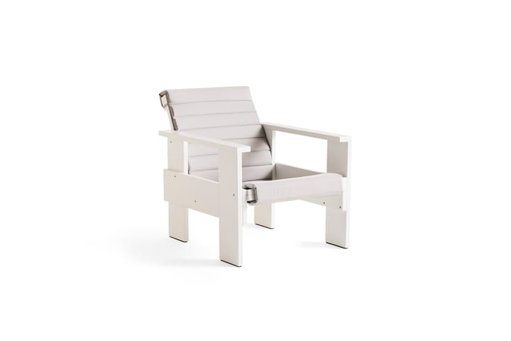 Chaise lounge Crate en pin laqué, White HAY