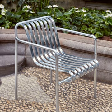 Chaise Palissade Dining avec accoudoirs - hot galvanized - HAY