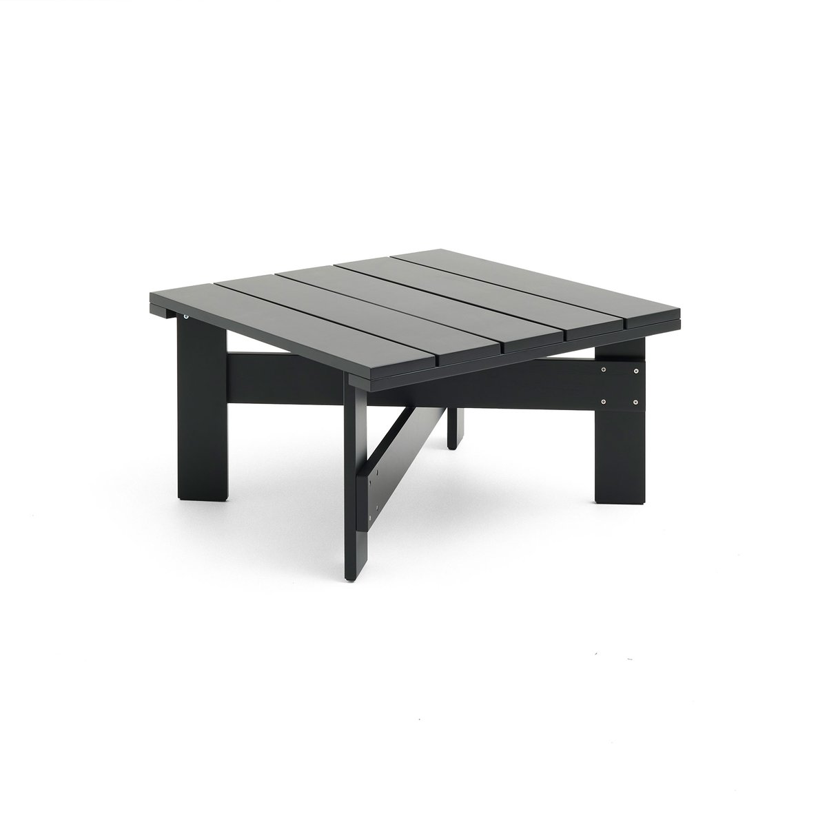 HAY Crate Low Table 75,5x75,5 cm pin laqué Black