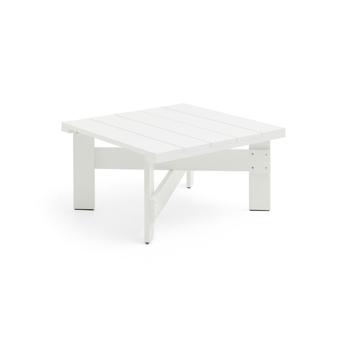 HAY Crate Low Table 75,5x75,5 cm pin laqué White