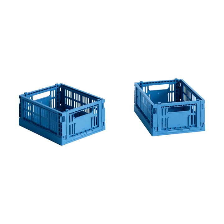 HAY Colour Crate Mini 13x17 cm, lot de 2 - Electric blue - HAY