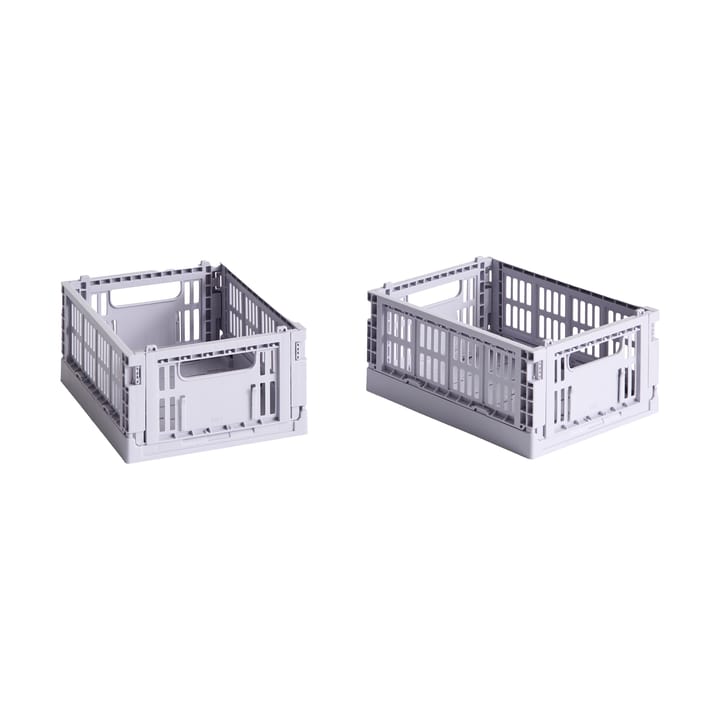 HAY Colour Crate Mini 13x17 cm, lot de 2 - Lavender - HAY