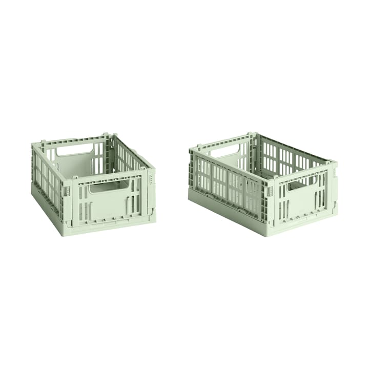 HAY Colour Crate Mini 13x17 cm, lot de 2 - Mint - HAY