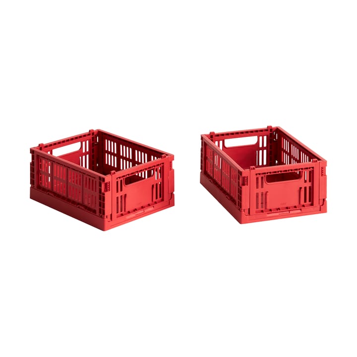 HAY Colour Crate Mini 13x17 cm, lot de 2 - Red - HAY