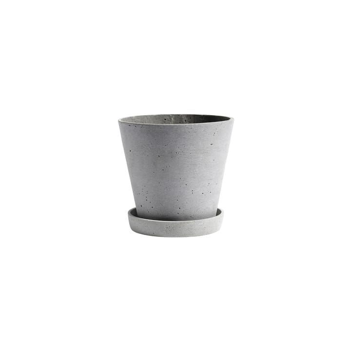 Pot HAY Flowerpot with saucer S Ø11 cm - Gris - HAY