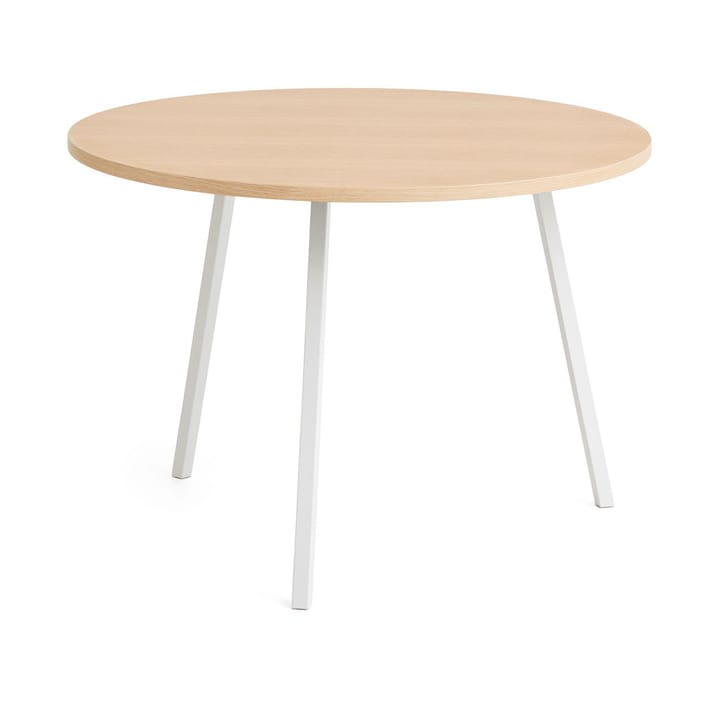 Table à manger Loop Stand Ø105 cm - White-clear lacq. oak - HAY