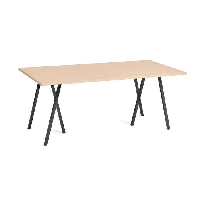 Table à manger Loop Stand 87,5x180 cm - Black-clear lacq. oak - HAY