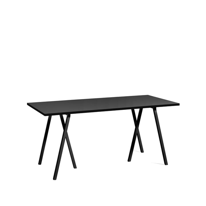 Table à manger Loop Stand - Black linoleum-black, 160 cm - HAY