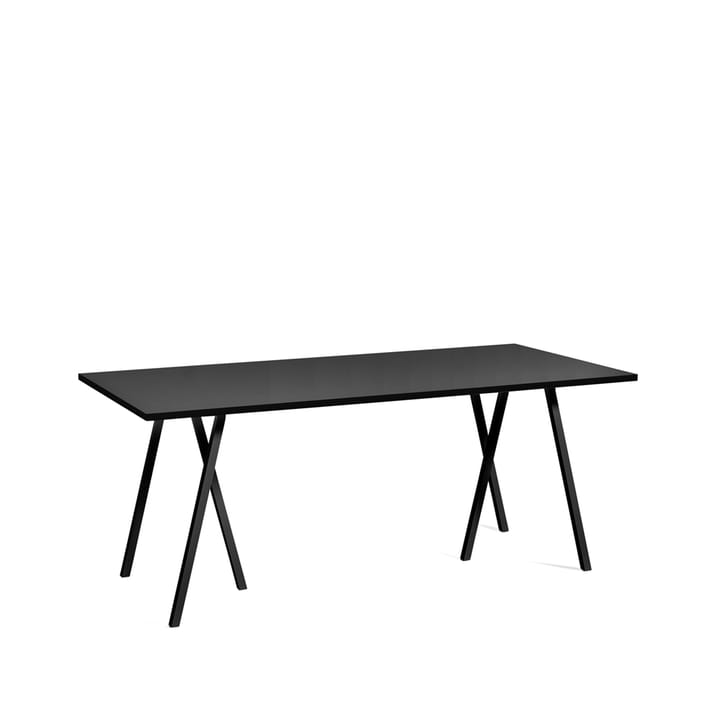 Table à manger Loop Stand - Black linoleum-black, 180 cm - HAY