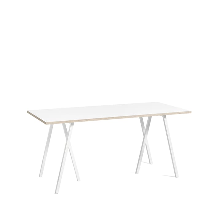 Table à manger Loop Stand - White laminate-white, 160 cm - HAY