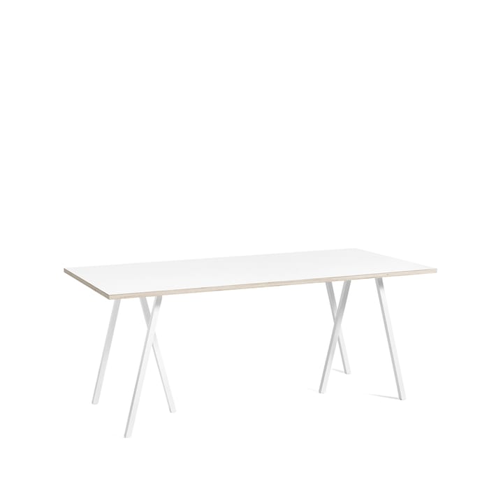 Table à manger Loop Stand - White laminate-white, 180 cm - HAY