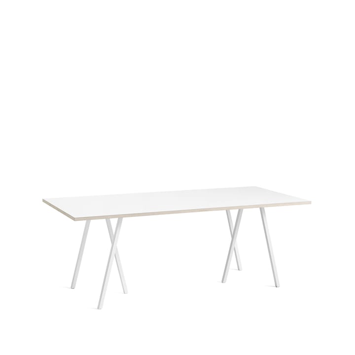 Table à manger Loop Stand - White laminate-white, 200 cm - HAY