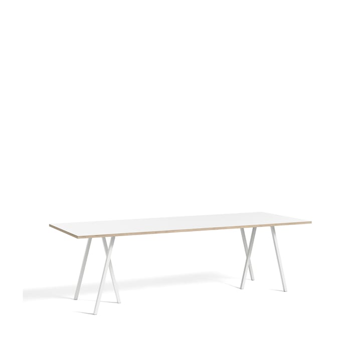 Table à manger Loop Stand - White laminate-white, 250 cm - HAY