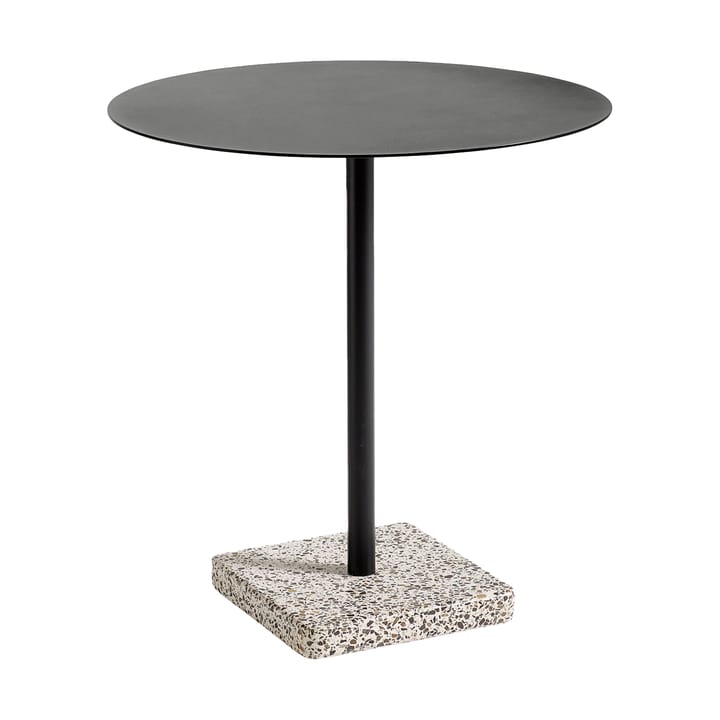 Table à manger Terrazzo Ø70 cm - Grey terrazzo-anthracite - HAY