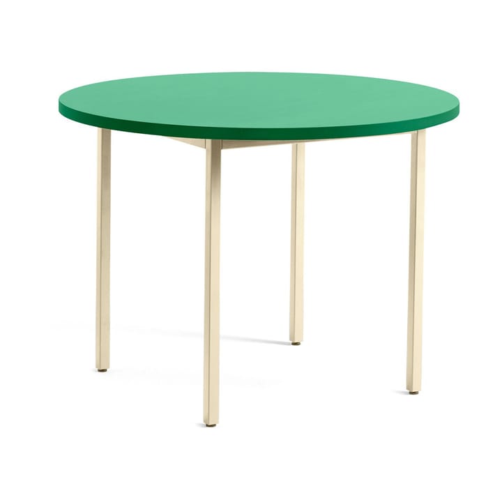 Table à manger Two-Colour Ø105 cm - Ivory-green mint - HAY