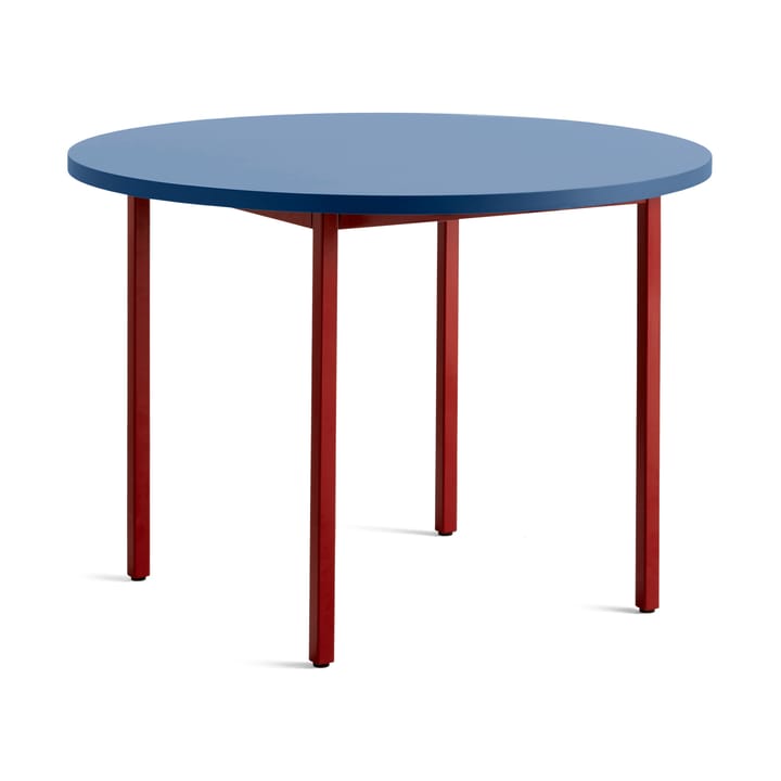 Table à manger Two-Colour Ø105 cm - Maroon red-blue - HAY