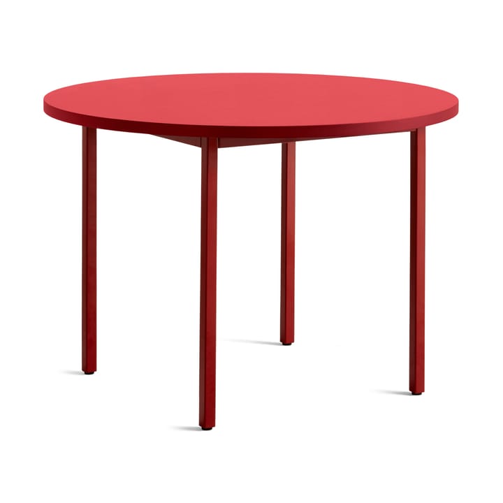 Table à manger Two-Colour Ø105 cm - Maroon red-red - HAY