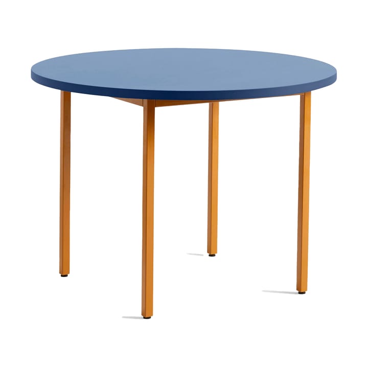 Table à manger Two-Colour Ø105 cm - Ochre-blue - HAY