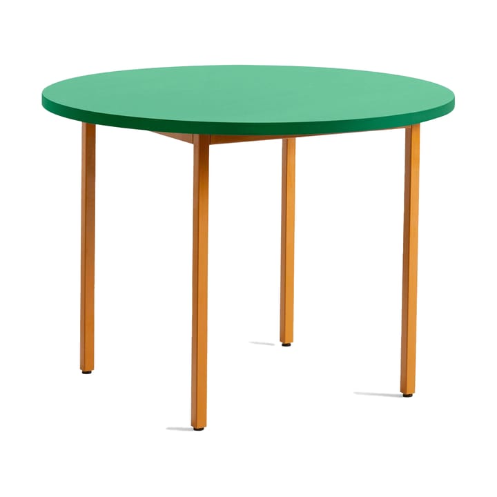 Table à manger Two-Colour Ø105 cm - Ochre-green mint - HAY