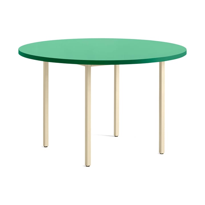 Table à manger Two-Colour Ø120 cm - Ivory-green mint - HAY