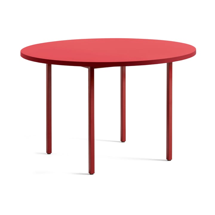 Table à manger Two-Colour Ø120 cm - Maroon red-red - HAY