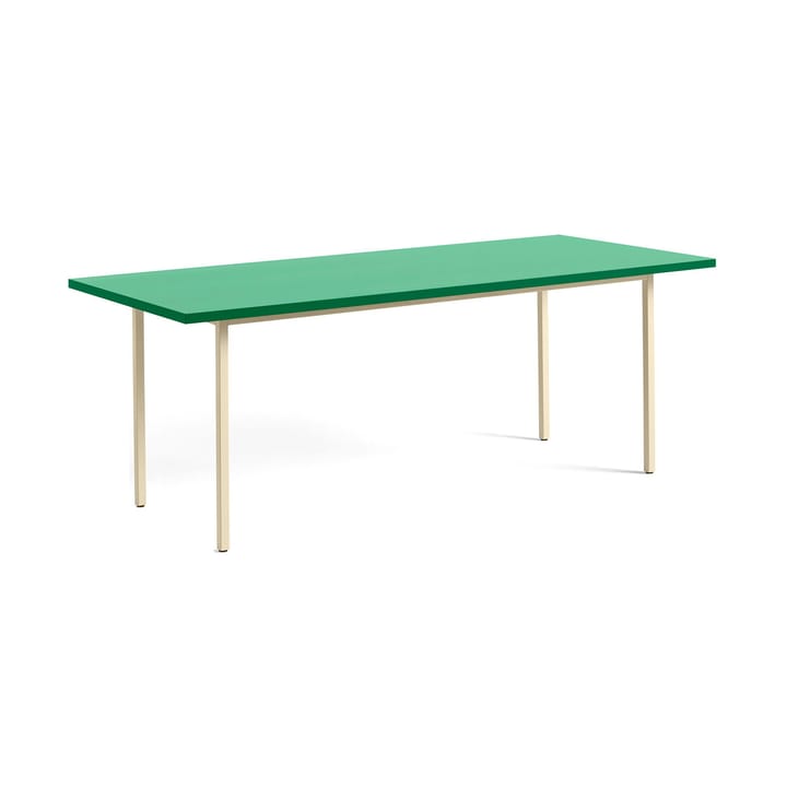 Table à manger Two-Colour 90x200 cm, Ivory-green mint HAY