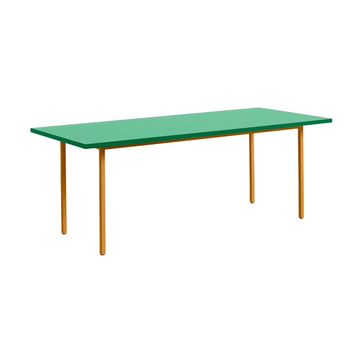 Table à manger Two-Colour 90x200 cm - Ochre-green mint - HAY