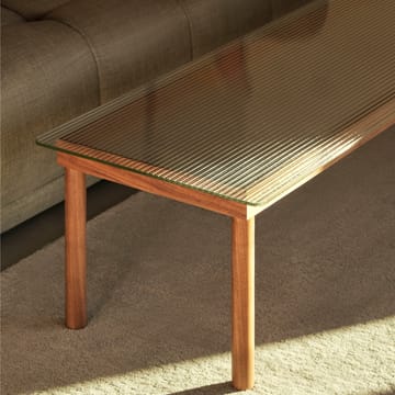 Table basse Kofi - Oak-clear glass, 100 cm - HAY