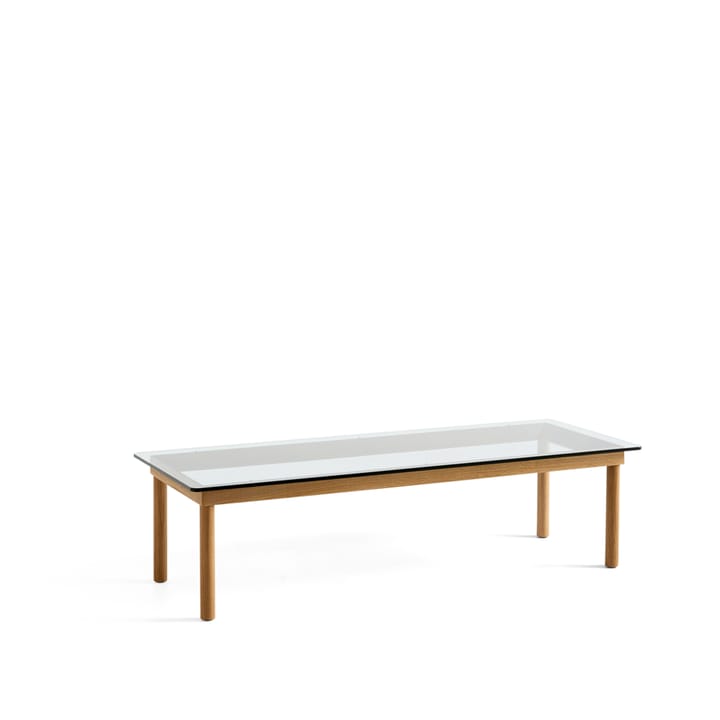 Table basse Kofi - Oak-clear glass, 50 cm - HAY