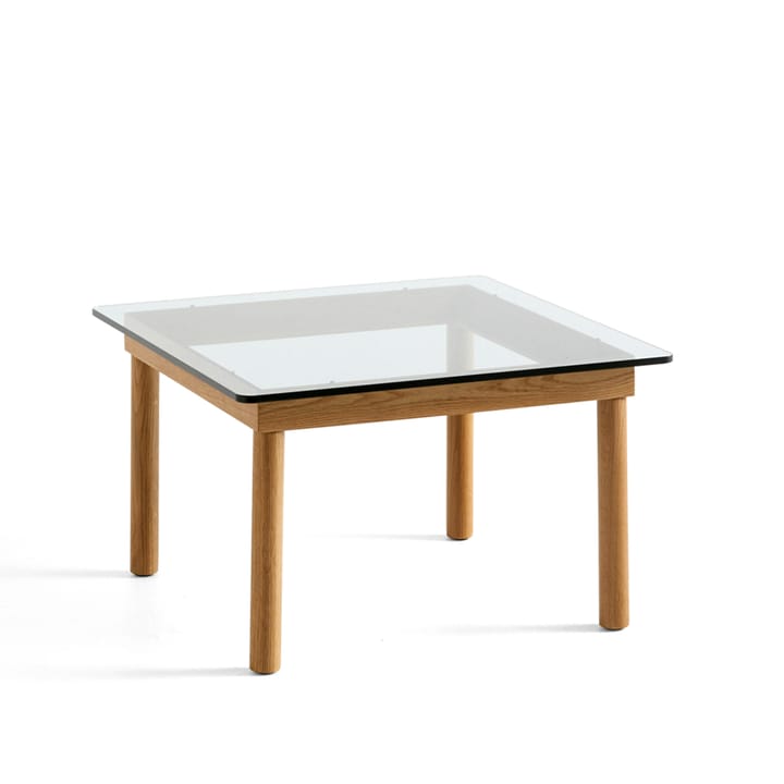 Table basse Kofi - Oak-clear glass, 60 cm - HAY